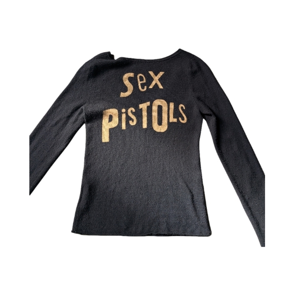Amal Guessous Sweaters - RARE‼️Amal Guessous Sex Pistols Vintage Cashmere Sweater| Punk Rock